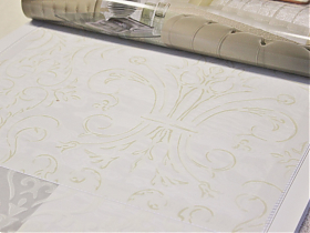 VOILE DIS. 016 BEIGE DEVORE' ST/443 COL. BEIGE