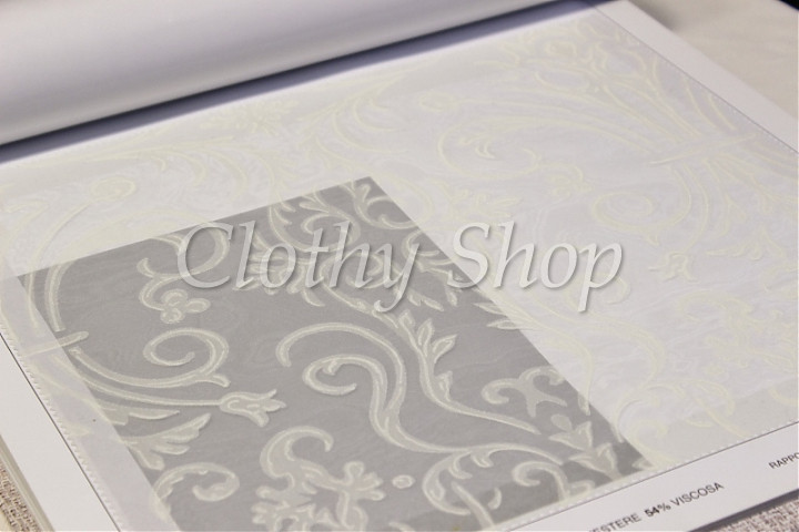 VOILE DIS. 016 BEIGE DEVORE' ST/443 COL. BIANCO