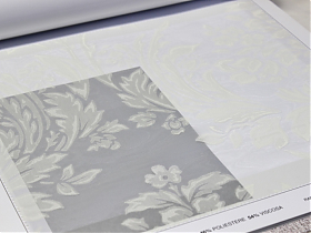 VOILE DIS. 016 BEIGE DEVORE' ST/444 COL. BIANCO